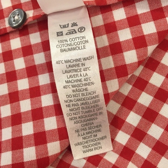 Paul Smith Byard Button down Shirt Red white Gingham Picnic Cotton Designer Sz L - Picture 13 of 14
